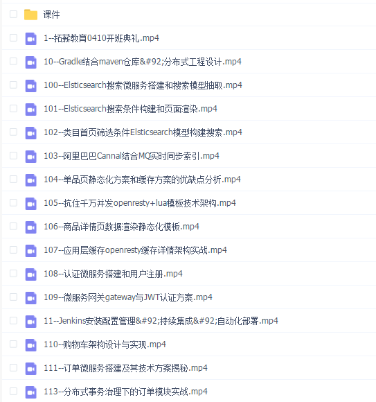 拓薪教育-Java互联网架构师之路 微服务 高性能 分布式 底层源码 高并发