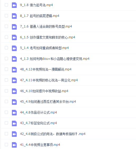 短视频完整知识体系课