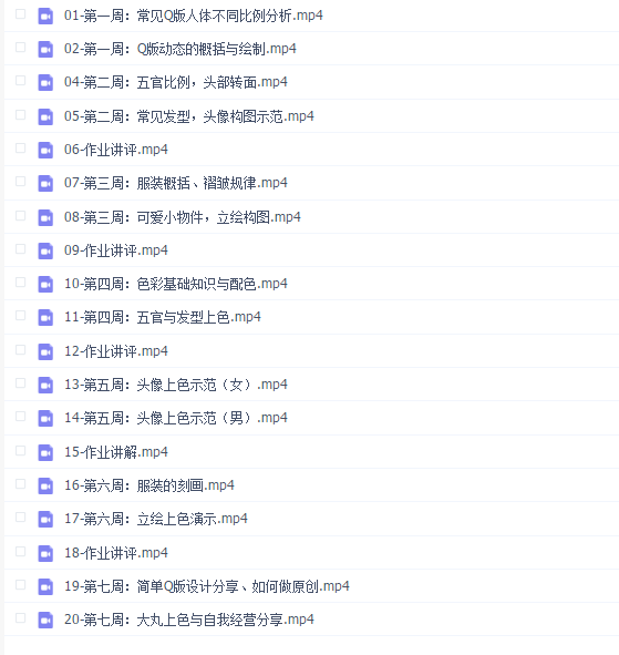 鹅丸软萌Q版人物绘画系统课第二期2022