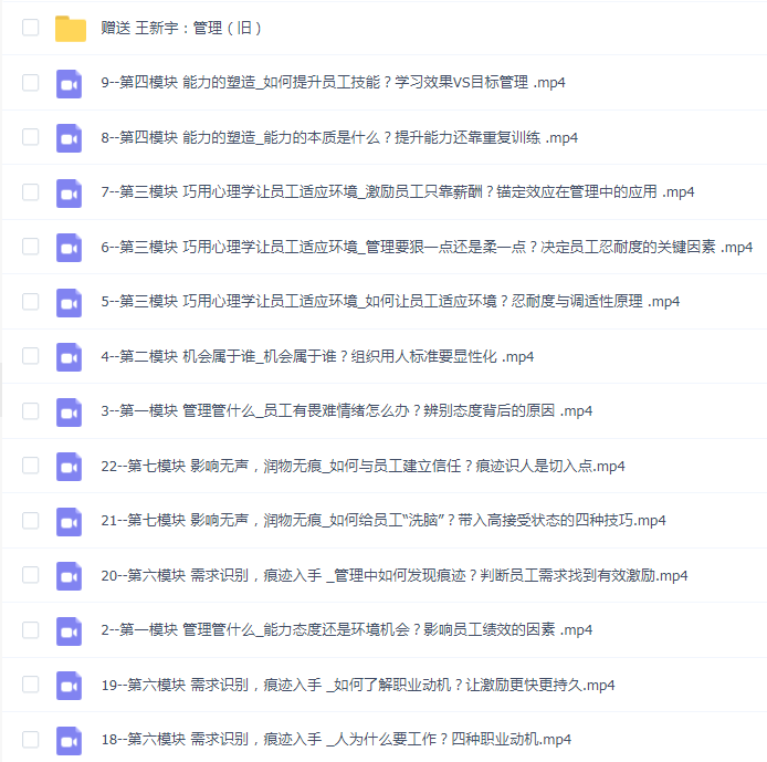 王新宇:痕迹识人管理篇