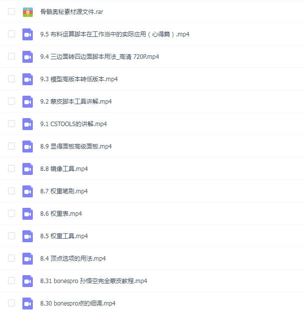 CGjoy 游戏动画-骨骼奥秘系列视频教程