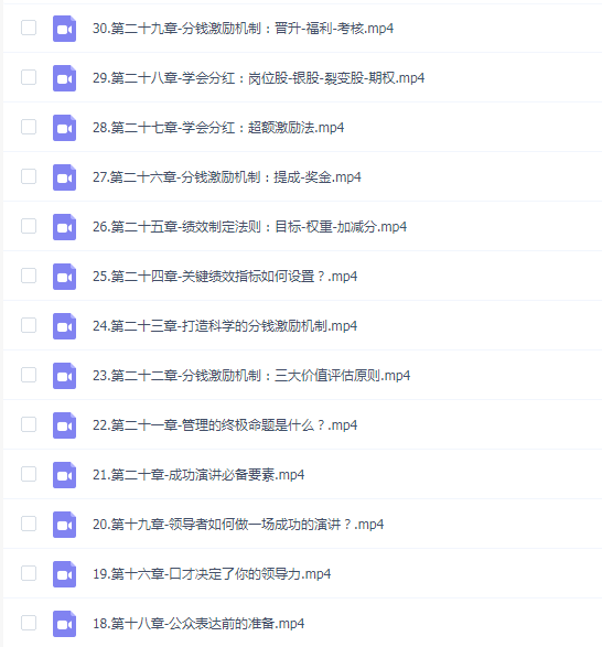 新商业魅力领导成长大课2023新版,高效管理必修课(30节)