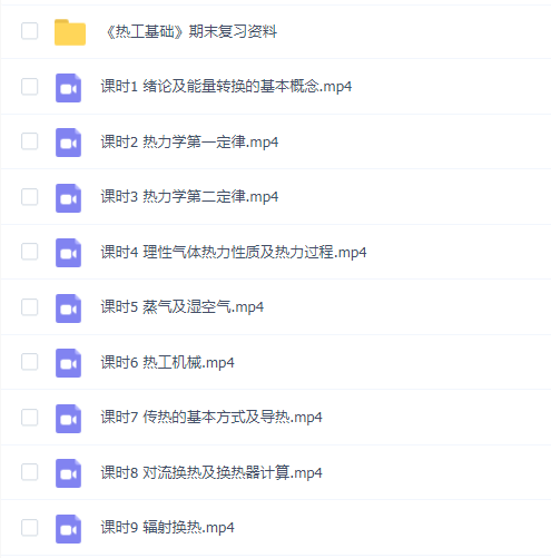 【热工基础速成】热工基础速成期末考试不挂科期末突击课