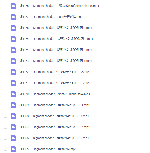 shader编程视频教程 基础入门到精通精要全套学习手册 渲染管线
