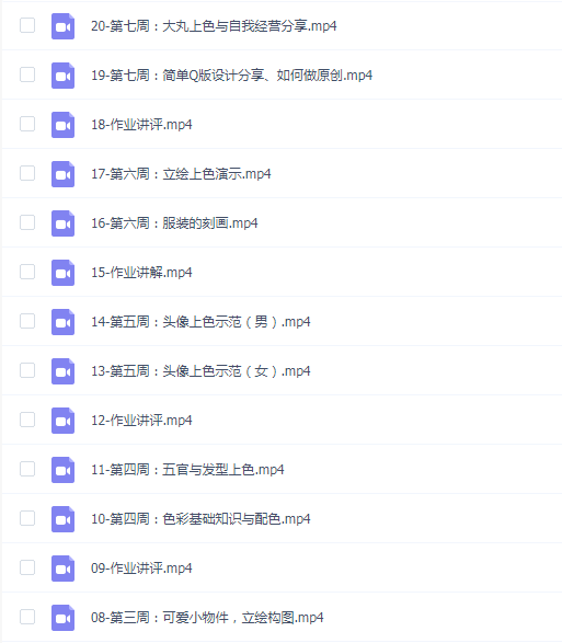 鹅七生菜鹅丸2022软萌Q版人物绘画系统课第二期