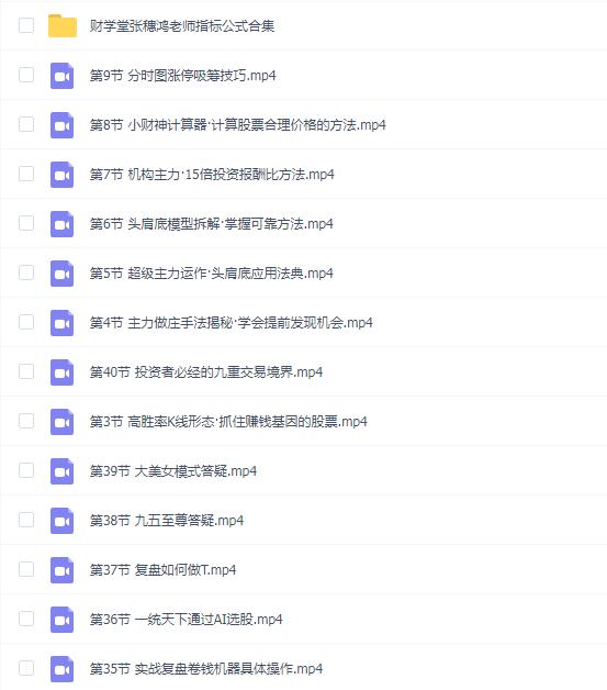 「张穗鸿 」财学堂张穗鸿老师《龙虎跃精修课》 张穗鸿龙虎跃证券精修课