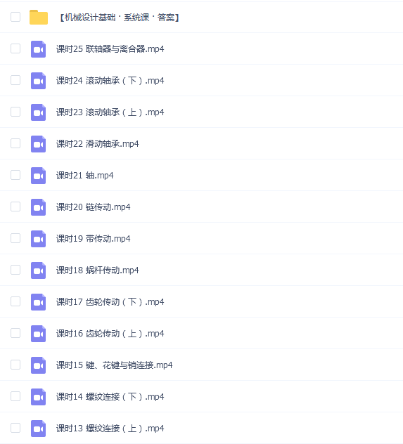 【机械设计基础系统课】机械设计基础系统课期末考试不挂科期末突击课