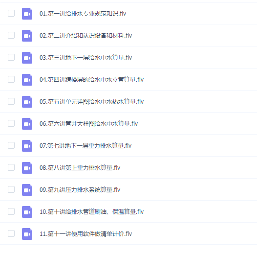 安装计量GQI2021高层建筑给排水图纸算量