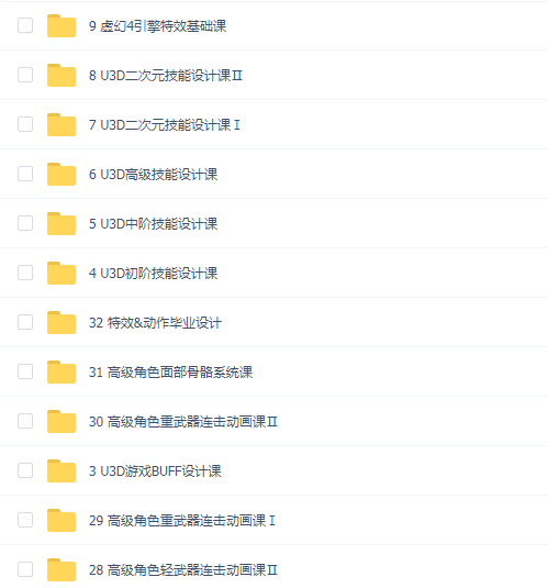 火星时代游戏特效unity动画大师班(236G)