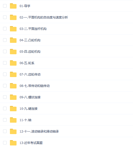 机械设计基础期末冲刺考研-5小时突击