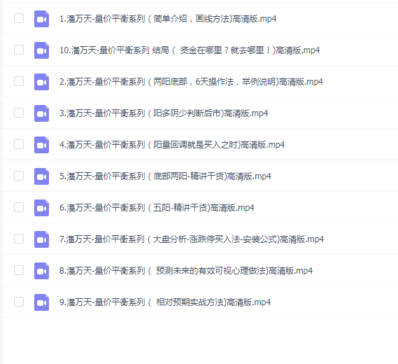 「筹码理论」 潘万天第二季 筹码量价平衡论 量价平衡系列 1-10课