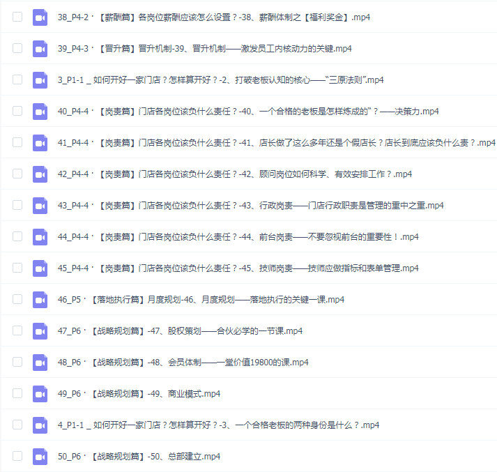 美业门店经营管理【系统课2.0】