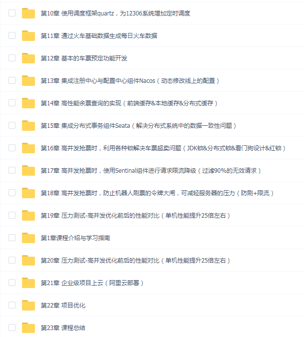 新版Springboot3.0打造能落地的高并发仿12306售票