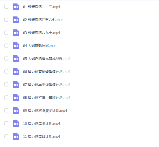 魔力大球燃脂塑身系列课程