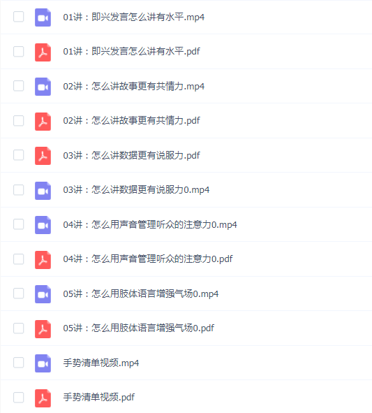 《高管口才小班课》升级版
