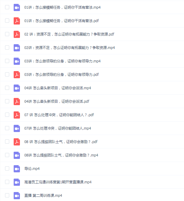 《高潜员工沟通训练营》第1期