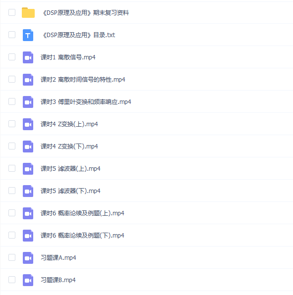 【DSP原理及应用速成】DSP原理及应用速成期末考试不挂科期末突击课