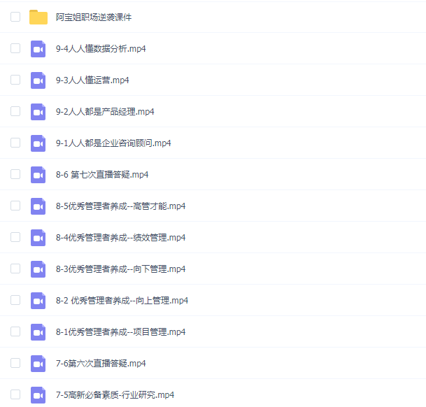 阿宝姐《普通人职场逆袭特训营》-40节