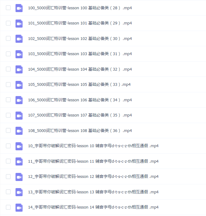 【韩宇老师】宇哥单词系列:5000词汇特训营
