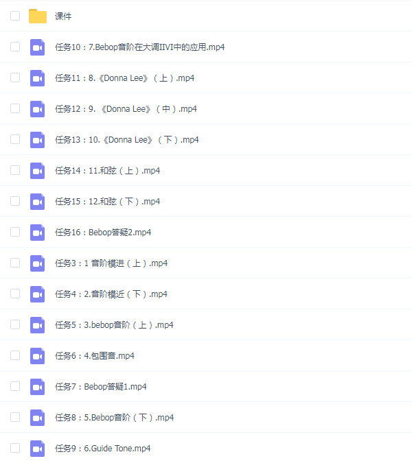 张雄关 - 爵士吉他Bebop专题课