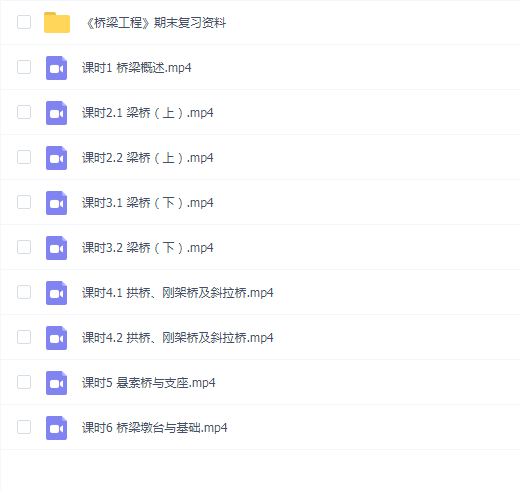 【桥梁工程速成】桥梁工程速成期末考试不挂科期末突击课