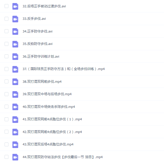 李宇轩羽毛球步伐中的步“法”(单打双打混双步伐)【全】