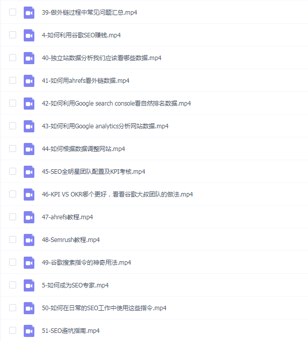 谷歌SEO实战教程:谷歌排名第一秘籍,内容从入门到高阶,适合个人及团队