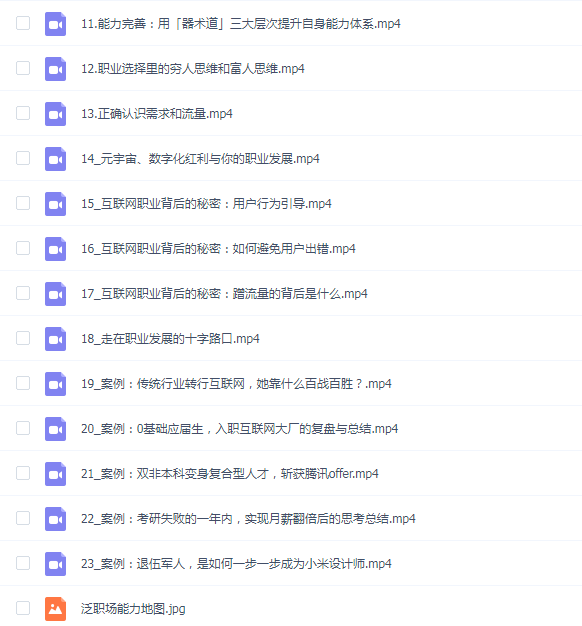 互联网职业通识20讲