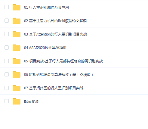 唐宇迪 行人重识别实战