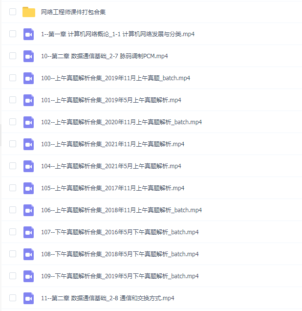 软考-51CTO-2023年软考网络工程师视频课程套餐【精讲+真题+冲刺】