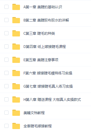 美睫课程合集