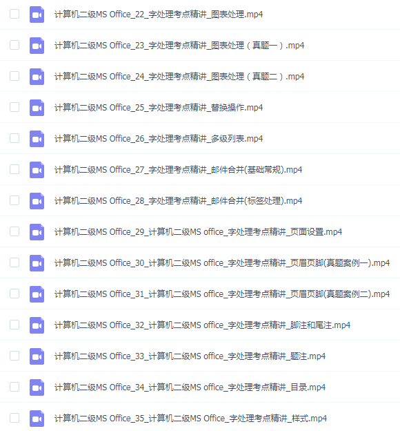 【黑马程序员】MS Office计算机二级