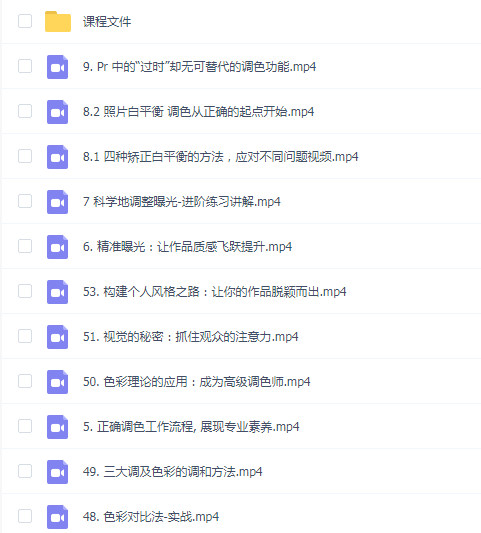 JustYou影像大师调色班