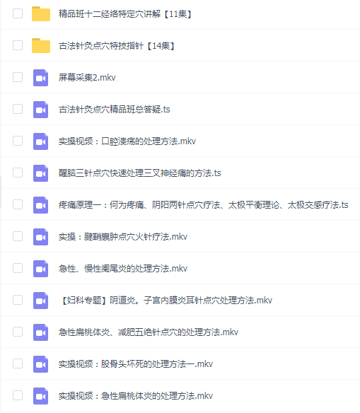高义古法针灸点穴精品49班【69集】