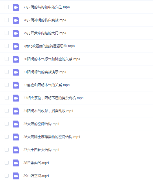 辛圣明第20期南北政脉诊实战录像全集39课