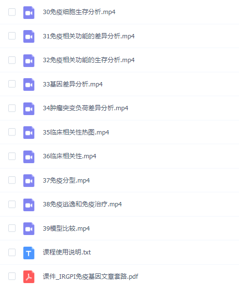 免疫基因预后模型+免疫逃逸+免疫治疗12分文章套路视频