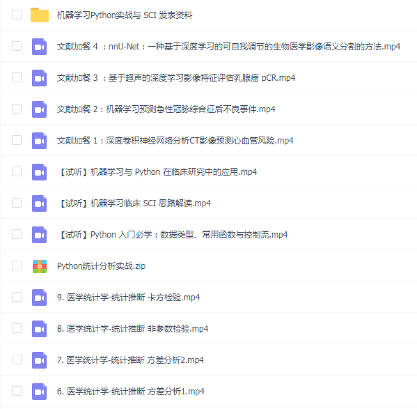 零基础入门机器学习临床 SCI(机器学习Python实战与 SCI 发表)