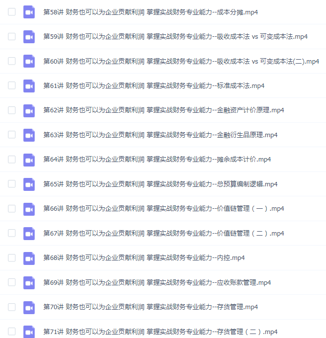 小安老师《60节课-掌握成为“优秀财务”的核心能力》
