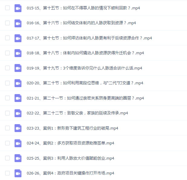 付总人脉构建训练营 人脉体系 人脉经营 人脉实战案例