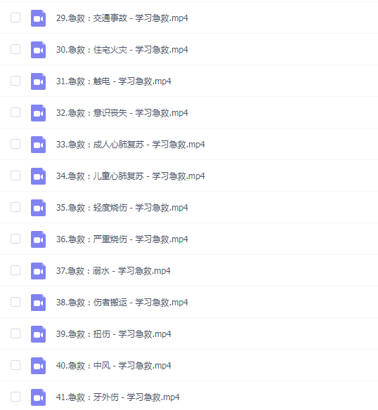 SIKANA视频课堂《急救教程》