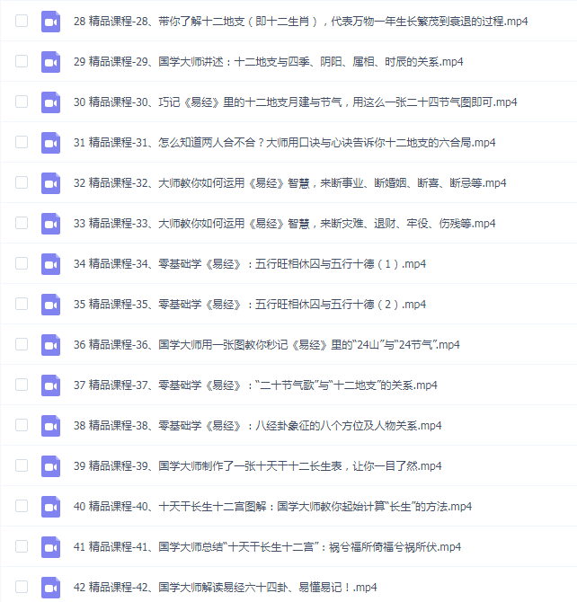 袁燊老师零基础入门《易经》视频42集