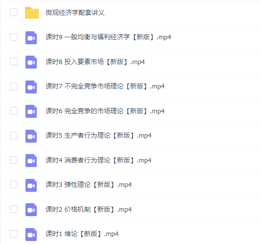 【微观经济学速成】微观经济学速成期末考试不挂科期末突击课