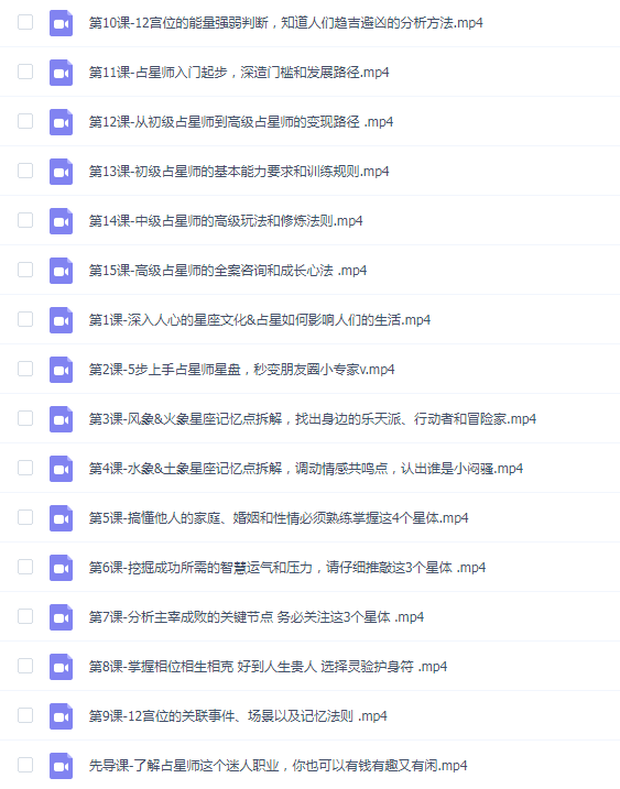 15堂占星入门全攻略:探秘占星师,开启有钱有趣又有闲的迷人职业(完结)