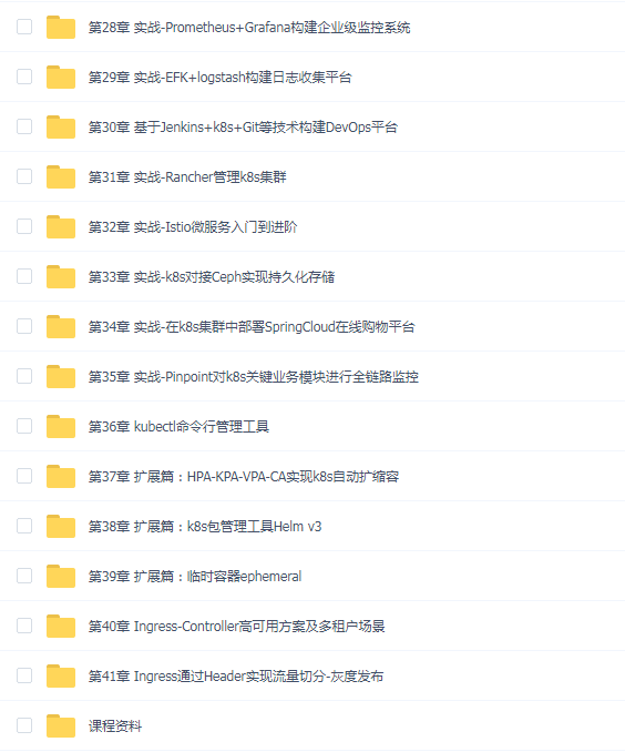 kubernetes k8s+DevOps云原生全栈技术:基于世界1000强实战课程