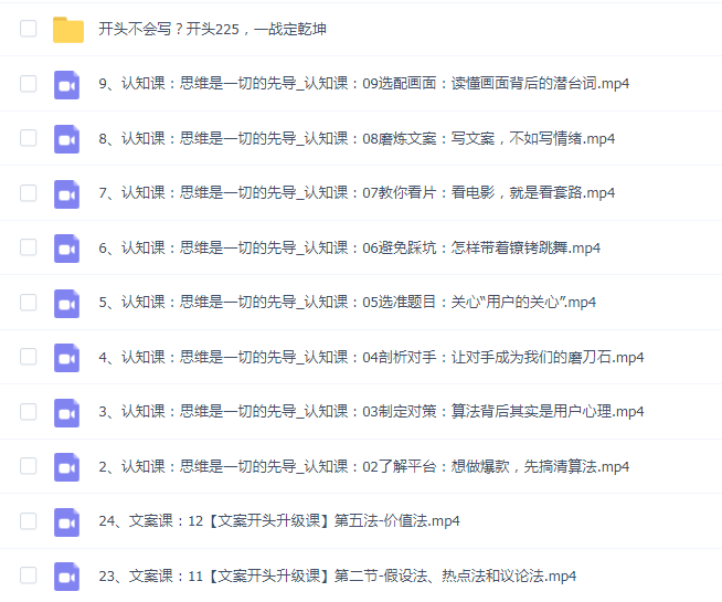 影视综纪漫文案引爆点,给你打开思维醍醐灌顶+255种开头详解课(26节)