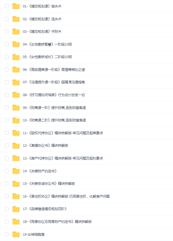 杨平律师课程合集(19套合集)