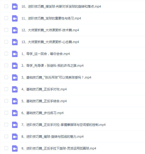张继科乒乓球大师课