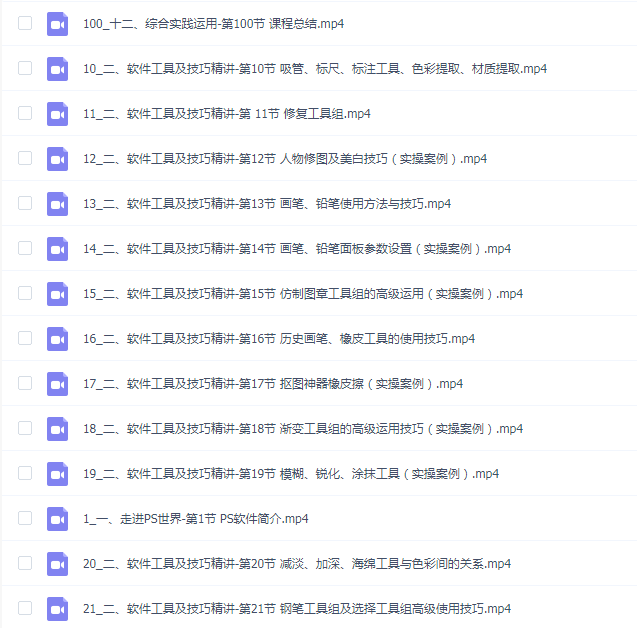 ps实战原理+技能+实战全套