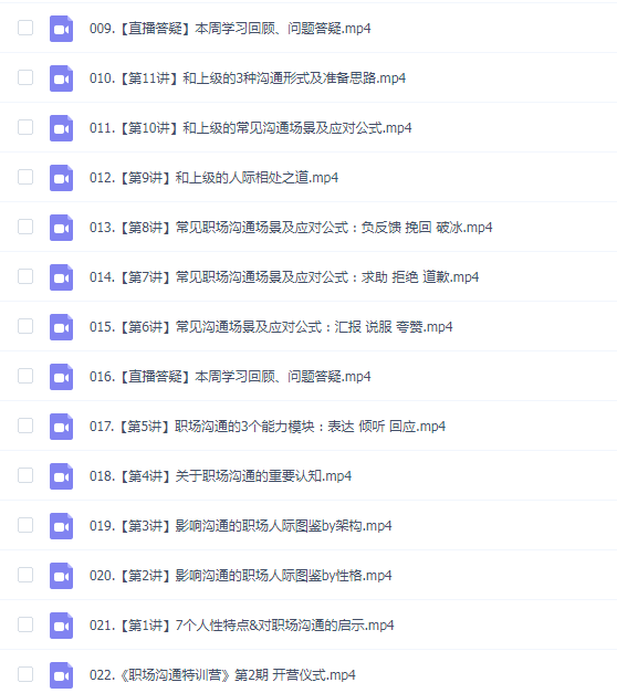 鹅姐《职场沟通特训营》22节