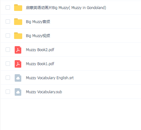 big muzzy幼儿启蒙英语学习动画